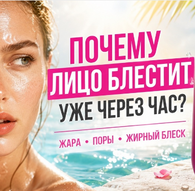 Лицо блестит уже через час? Летом эту ошибку в очищении делают почти все.